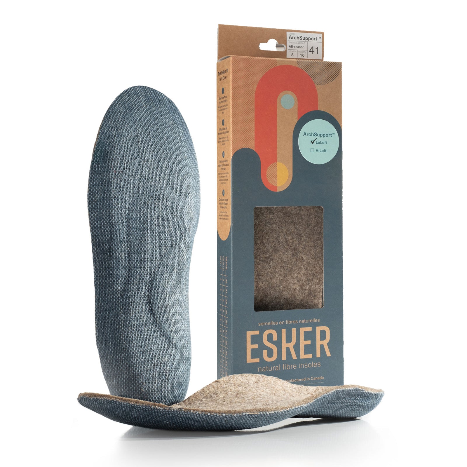 Arch Support Insoles – Natural Wool Footbeds by Esker – Esker Insoles